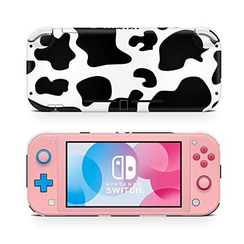 46 North Design Switch Lite Skin Vinyl Stickers, Pieles Lindas Vaca Patrón Blanco Color Pastel Animales Agricultora Granja Leopardo Mascota Rosa, Alta calidad, Durable, Sin burbujas, Made in Canada