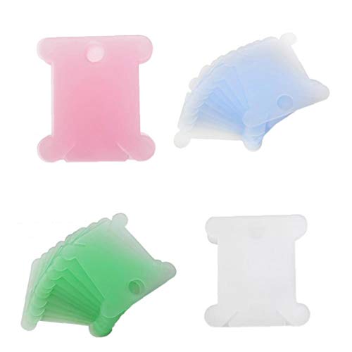 50pcs De Punto De Cruz Soporte De La Bobina del Hilo De Coser 50 Pc Herramientas De Hilo De Coser Organizador De Accesorios De Bordado De Fijación De Winding Junta Color Azar