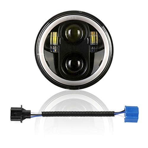 5,75 " Motocicleta Aureola LED Faro, 150W Faros Moto para Harley Road King, Road Glide, Street Glide and Electra Glide