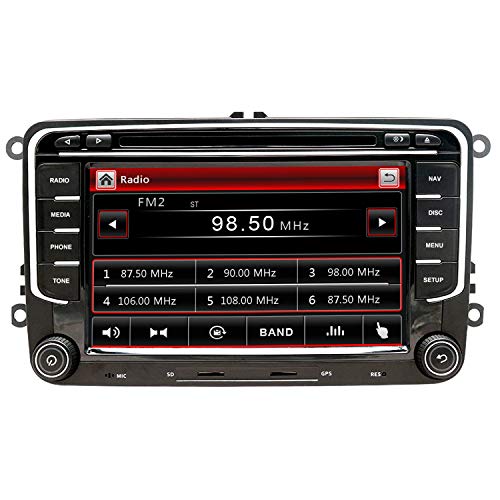 7 Pulgada Reproductor de DVD para Automóvil Estéreo Radio Audio Principal 2 DIN / Bluetooth / DVD / USB / AUX / BÁSICO Dab + Incorporado