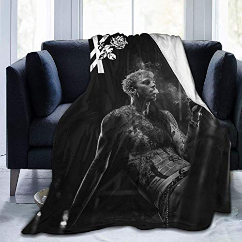 959 Custom Personalized M-achine G-un K-Elly Micro Fleece Bed Blankets Super Soft Cozy Luxury Couch Blanket All Season Premium Bed Blanket 80"x60"