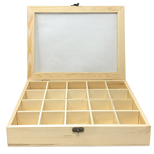 Acan Todo menaje-Caja de Madera con 20 Compartimentos