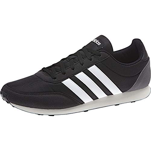 ADIDAS V Racer 2.0 Bc0106, Zapatillas Hombre, Negro (Core Black/Solar Red/Footwear White), 42 2/3 EU