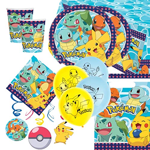 Amscan Pokemon Deluxe Pack Fiesta para 16