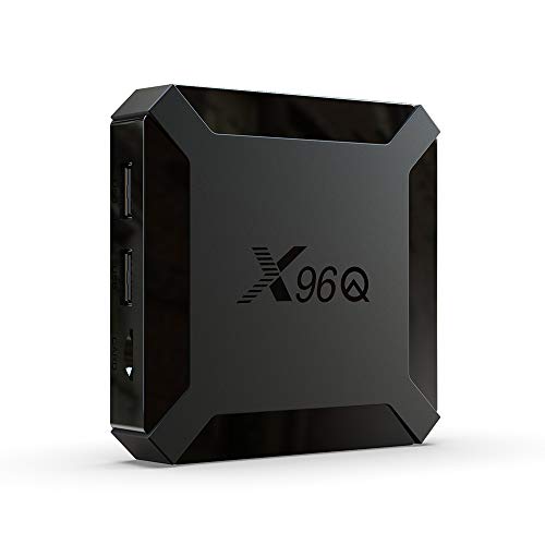 Android TV Box, [1GB + 8GB] X96Q (H313) TV Box 10.0 con procesador Allwinner H313 Quad Core Arm Cortex A53 Compatible con 2.4 GHz / 5.0 GHz WiFi 4K Ultra HDMI 3D para Smart Android TV Box-1GB + 8GB