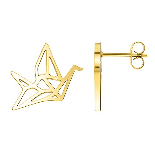 Angele M. – Pendientes para mujer, tono dorado, pendientes de acero, ideales como regalo de Navidad para mujer – Haz clic en "Visitar la tienda SC Crystal" para ver todas nuestras joyas.