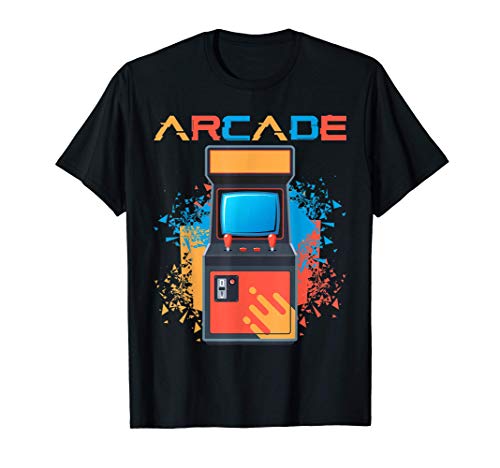 Arcade Gaming Retro Controller Game Over Play Juegos de Camiseta