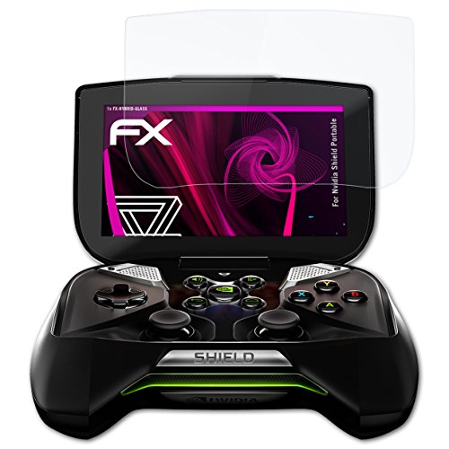 atFoliX Lámina Protectora de plástico Cristal compatible con Nvidia Shield Portable Película Vidrio, 9H Hybrid-Glass FX Protector Pantalla Vidrio templado de plástico