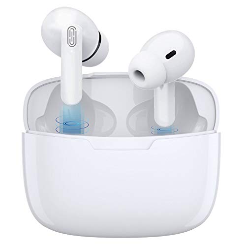 Auricular Bluetooth 5.1, Auricular inalámbrico, micrófono y Caja de Carga incorporados, reducción del Ruido estéreo 3D HD, para Auriculares iPhone/Android/Apple Airpods Pro/Samsung/Xiaomi