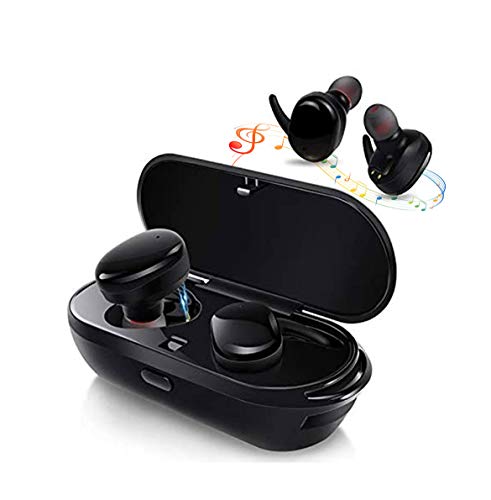 Auriculares Bluetooth 5.0, Auriculares Inalámbricos TWS,Estéreo 3D, Micrófonos duales Integrados,Compatible con iPhone/Android/Samsung/Huawei/Xiaomi