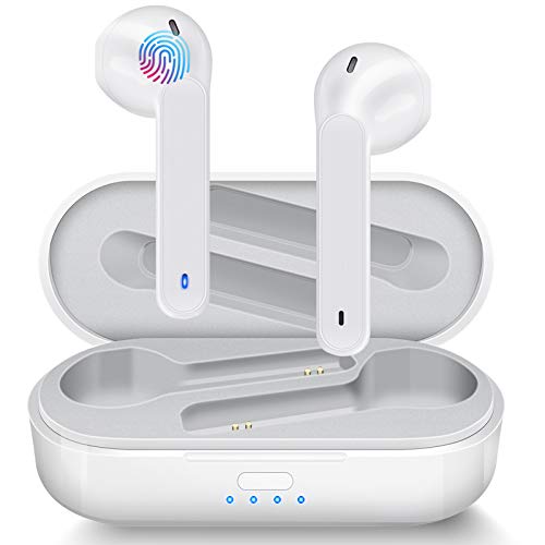 Auriculares Inalámbricos Soicear Auriculares Bluetooth 5.0 In Ear con Micrófono, HiFi Estéreo, IPX5 Impermeabile, Reproducción de 24 Horas, Control Táctil para iPhone Xiaomi Samsung Huawei