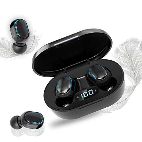Auriculares Inalámbricos,Auriculares Bluetooth 5.0 IPX5 Impermeable,Mini Portátil Caja de Carga,HI-FI Estéreo,Control Tactil cancelación de Ruido,Para Iphone/Airpods Pro/Xiaomi/Samsung/Huawei