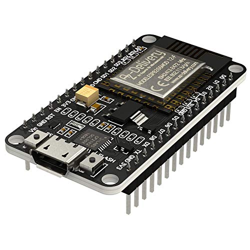 AZDelivery ESP8266 ESP-12F NodeMCU Amica V2, Modulo Wifi IoT con CP2102, Placa de Desarrollo compatible con Arduino con E-Book incluido!