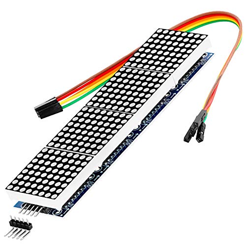 AZDelivery MAX7219 8x32 4 en 1 Dot Matriz Modulo de Pantalla LED Matrix para Arduino con ebook Gratis!