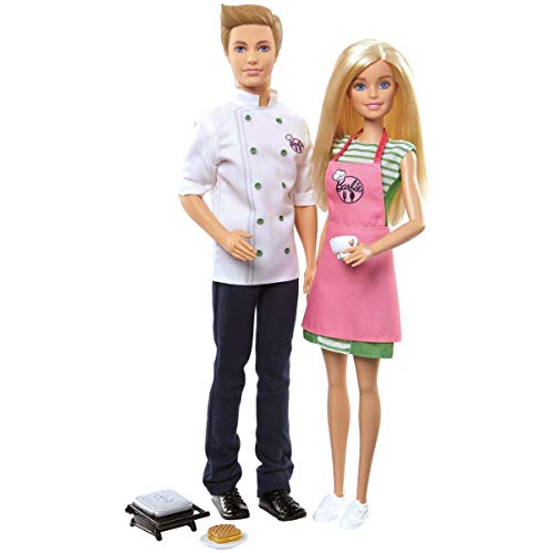 Barbie y Ken cocineros, muñeca y muñeco con accesorios (Mattel FHP64) , color/modelo surtido