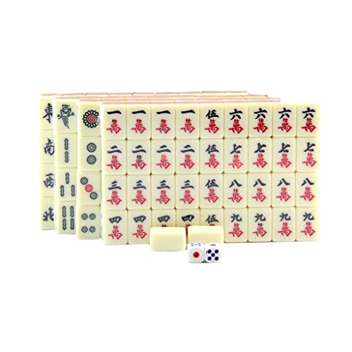 Blesiya Juego Tradicional de Mesa de Mahjong Chino para Viaje