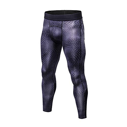 Bmeigo Pantalones de Deportes Hombre Polainas Apretadas de Correr con Efecto de compresión y función de Secado rápido