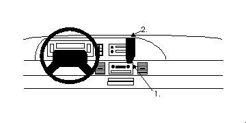 Brodit ProClip - Kit de coche para Chevrolet Caprice Classic 91-93 (montaje central)