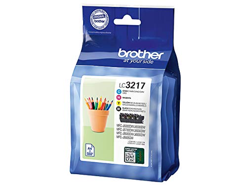 Brother - Juego de cartuchos de tinta originales para Brother MFC-J5330DW, MFC-J5335DW, MFC-J5730DW, MFC-J5930DW, MFC-J6530DW, MFC-J6930DW, MFC-J6935DW (incluye 100 hojas de papel de copia)