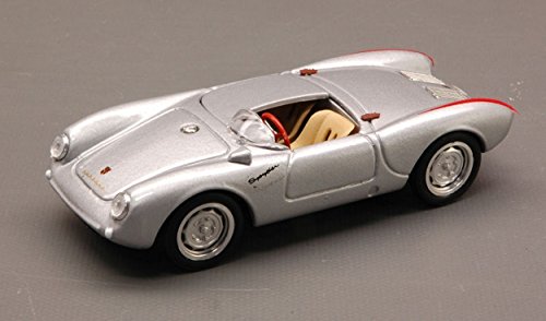 Brumm BM0232-02 Porsche 550A RS Spyder STRADALE MONOPOSTO 1954 Argento 1:43 Compatible con