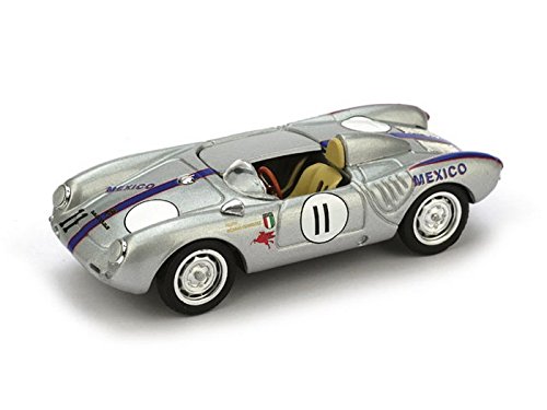 Brumm BM0516 Porsche 550A RS Spyder N.11 Riverside 1957 R.Rodriguez 1:43 Model Compatible con