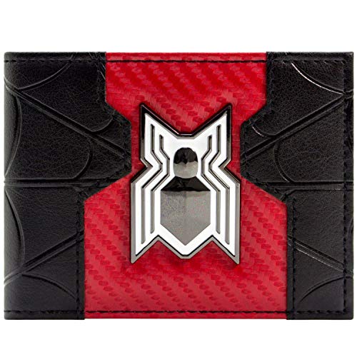 Cartera de Marvel Spider-Man Logotipo de Regreso a casa película en Blanco Negro