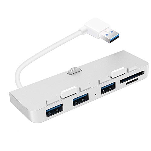 CATECK Hub USB 3.0 de 3 Puertos Ultrafino de Aluminio Premium con Lector de Tarjetas SD/TF Diseñado Exclusivamente para iMac Nuevos (Versión Actualizada)