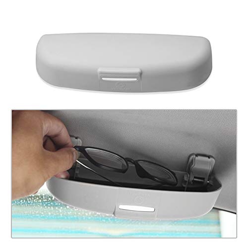 CDEFG Auto Coche Gafas Caja Organizador Gafas de Sol Soporte Almacenamiento Bolsillos para Eclipse Cross Outlander (Gris)