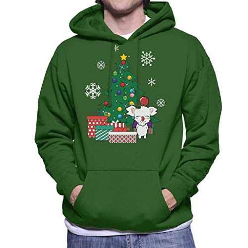 Cloud City 7 Moogle Around The Christmas Tree Final Fantasy Men's Hooded Sweatshirt