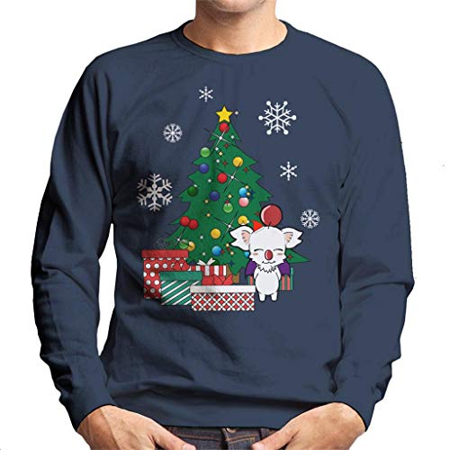 Cloud City 7 Moogle Around The Christmas Tree Final Fantasy Men's Sweatshirt