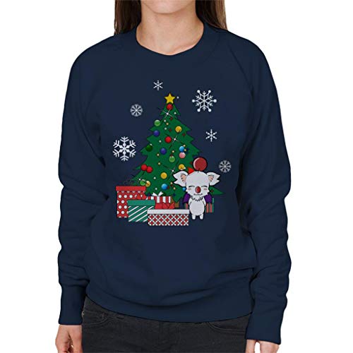 Cloud City 7 Moogle Around The Christmas Tree Final Fantasy Women's Sweatshirt