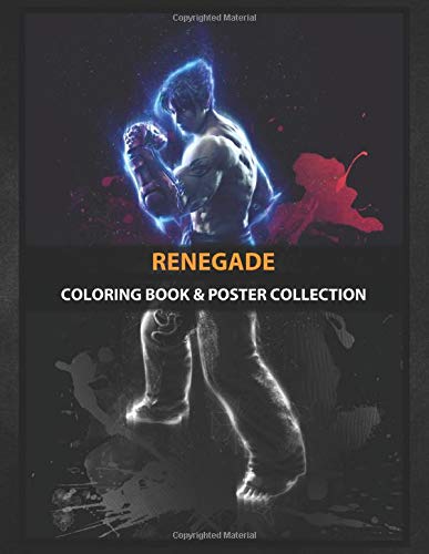 Coloring Book & Poster Collection: Renegade Jin Kazama Tekken Renegade Gaming