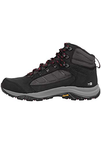 Columbia 100MW MID OutDry Botas de senderismo para hombre, Negro(Shark, Deep Rust), 44 EU