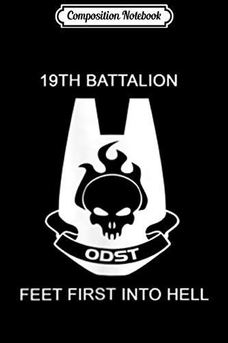 Composition Notebook: 19th BN ODST P - Military Orbital Drop Shock Trooper Journal/Notebook Blank Lined Ruled 6x9 100 Pages