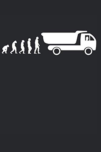 Conductor de camión de evolución: Cuaderno rayado de 6 "x 9". Planificador para conductores de volquetes |Conductor de camión |Camionero |Conductores profesionales |notas