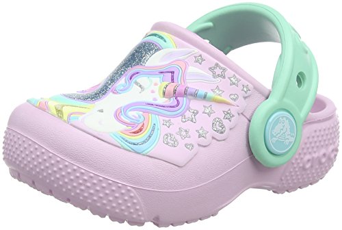 Crocs Fun Lab Clog K, Zuecos Unisex Niños, Rosa (Ballerina Pink/New Mint), 25/26 EU