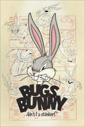 Cuadro de PVC 20 x 30 cm: Bugs Bunny - Ain't I a Stinker! de Warner Bros. Entertainment GmbH