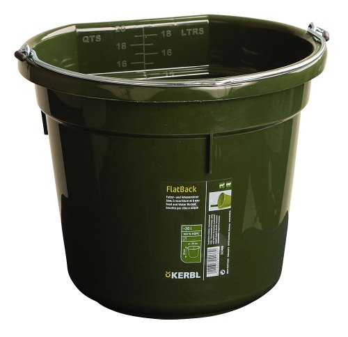 Cubo para Agua o Comida Flatback Aprox. 20 l, Verde