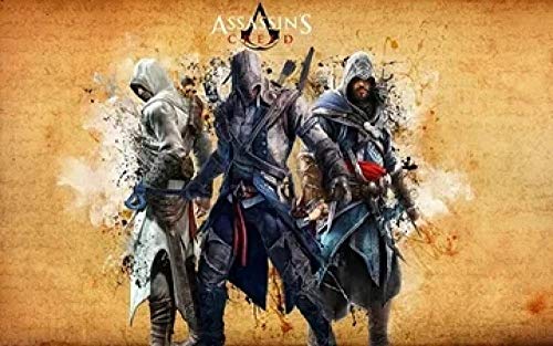 CXVXC puzzle 1000 piezas para adultos, Assassin's Creed Classic Movie Poster, Máxima calidad de impresión,juguetes clásicos rompecabezas, DIY rompecabezas para adultos - 75*50Cm