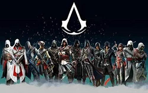 CXVXC puzzle 1000 piezas para adultos, Assassin's Creed Classic Movie Poster, Máxima calidad de impresión,juguetes clásicos rompecabezas, DIY rompecabezas para adultos - 75*50Cm