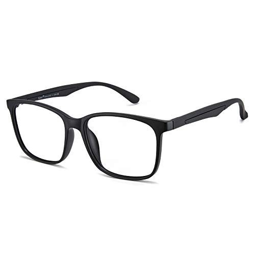 Cyxus Gafas con Filtro de luz Azul bloqueo de luz azul, Gafas con Filtro - Anti Luz Azul para Ordenador, Anti-reflejantes para Hombre y Mujer (Negro Mate-TR90)