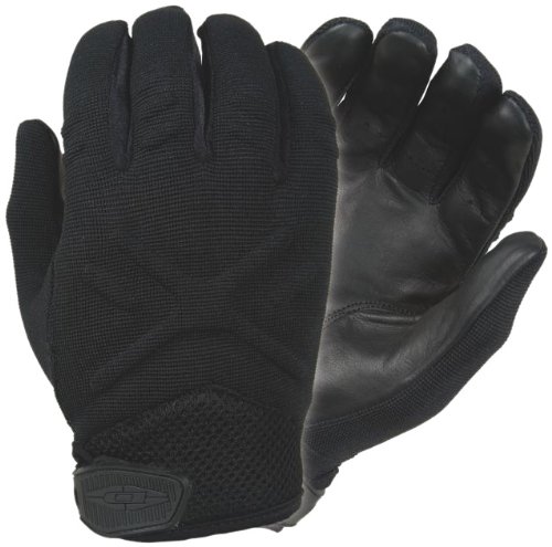 Damasco Interceptor X lisos Guantes con palma de cuero, negro, MX30