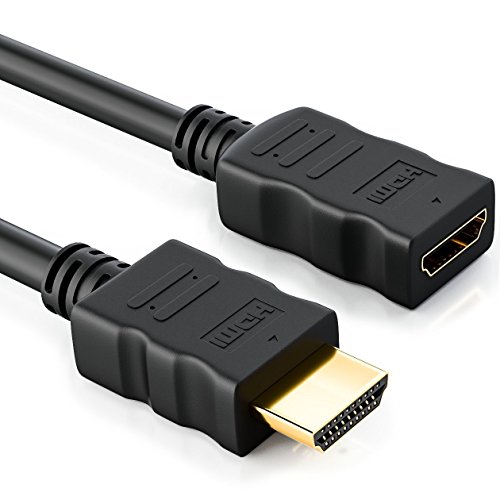 deleyCON 1,5m Cable de Extensión HDMI - Compatible con HDMI 2.0a/b/1.4a - UHD 4K HDR 3D 1080p 2160p ARC - Alta Velocidad con Ethernet