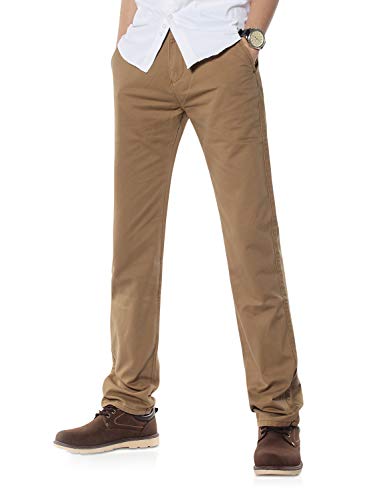 Demon&Hunter 900X Straight-Fit Series Hombre Chinos Pantalones Recto DH9004(33)