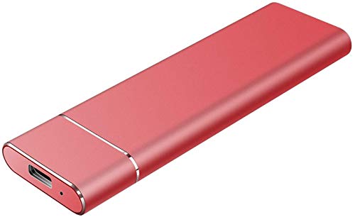 Disco duro externo de 1 TB 2TB, USB 3.1 tipo C Hard Drive Strong Storage HDD para PC, portátil, Mac(2TB Red)