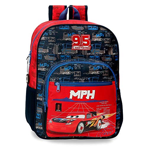 Disney Cars Rocket Racing Mochila Escolar Multicolor 27x38x12 cms Poliéster 13.68L