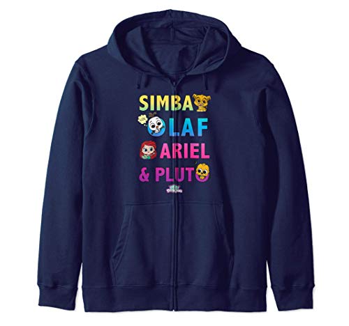 Disney Pixar Doorables Simba Olaf Ariel Pluto Group Shot Sudadera con Capucha