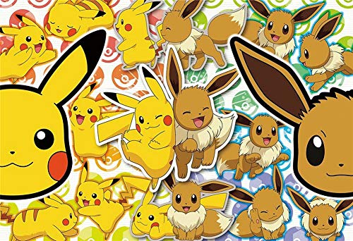 DIY 5D pintura de diamante punto cruz Kit números Pokemon Pikachu diamond painting adultos niño Completa Crystal Rhinestone Bordado Manualidades para 60x70cm