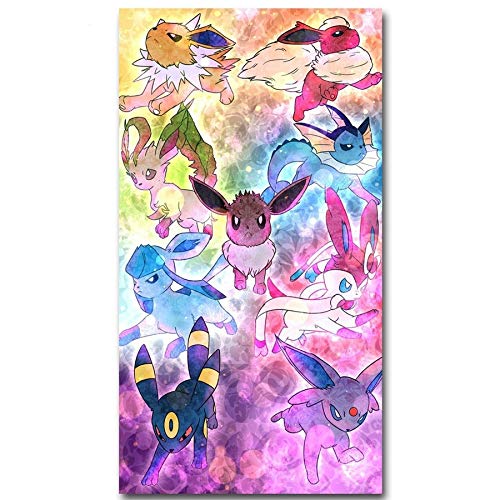 DIY 5D Pintura Diamante Bordado Kit Pokemon Pikachu Large Diamond Painting Completo Pasta Cristal Rhinestone Punto Cruz Arte Home Pared Decor R369 Square Drill,30x60cm