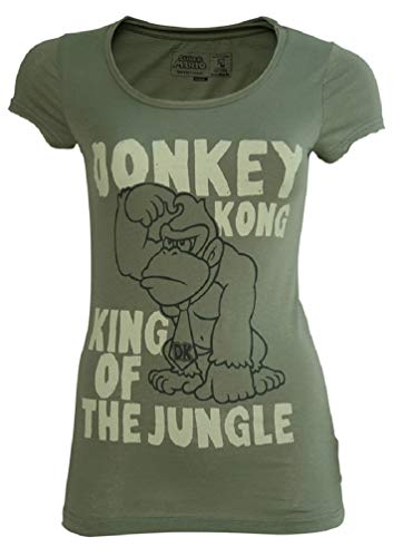 Donkey Kong King of The Jungle - Camiseta para mujer (talla M)